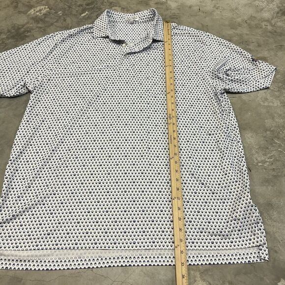 Peter Millar Crown Sport Summer Comfort Seeing Double Polo Skulls Mens Size XL - Picture 3 of 9